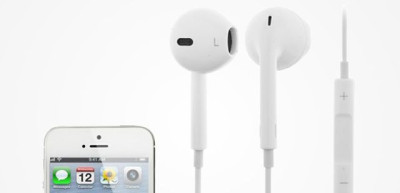 Слушалки Слушалки с кабел и микрофон Оригинални стерео слушалки хендсфрий за Apple iPhone 5 / 5s / 5c бели